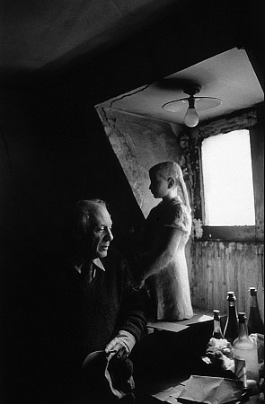 Pablo Picasso in his Paris Studio, c. 1950