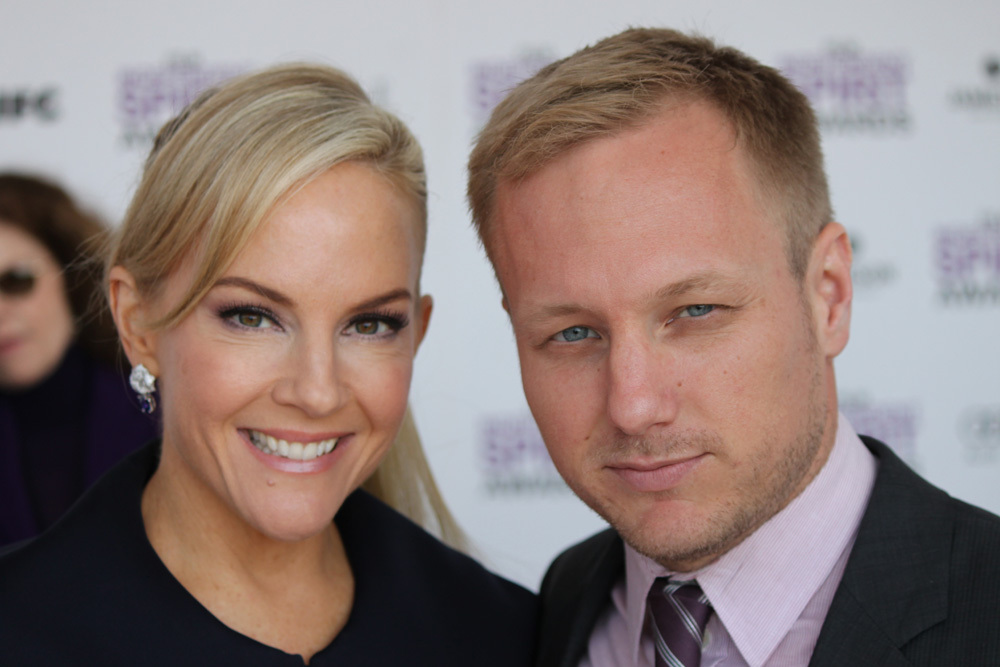 Rachael Harris and Robbie Pickering