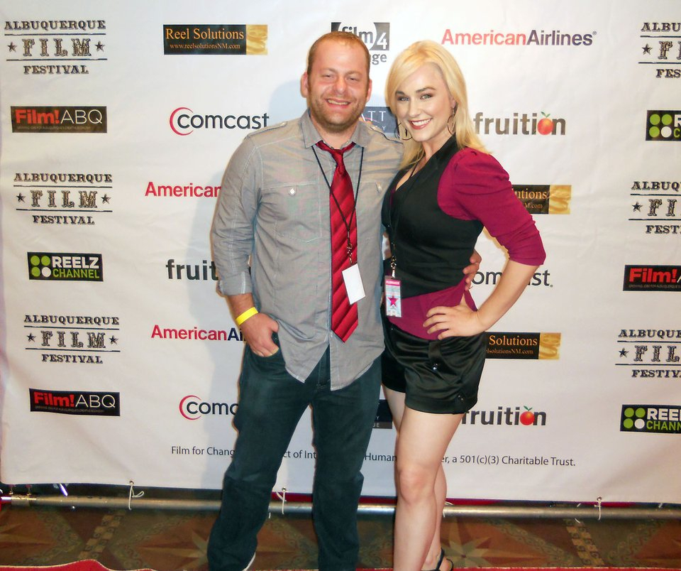 ABQ Film Festival - 2011 DEADHEADS Official Selection Writer/Director/Producer Brett Pierce with lead actress, Natalie Victoria