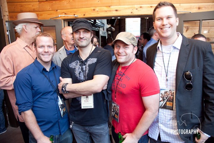 Austin Film Festival - 2011 (from left) Drew Pierce, Robert Rodriguez, Brett Pierce, Kevin VanHagen