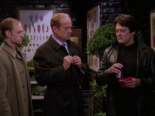 Still of Kelsey Grammer, David Hyde Pierce and John Vickery in Frasier (1993)