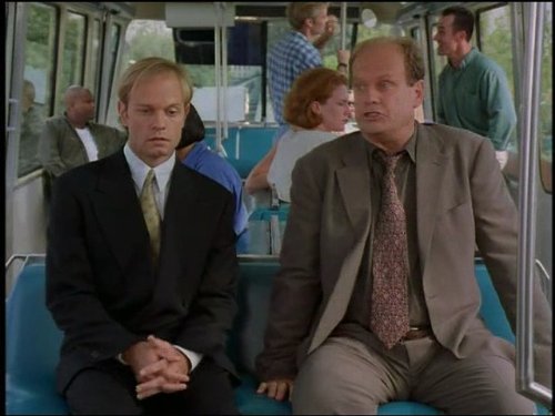 Still of Kelsey Grammer and David Hyde Pierce in Frasier (1993)