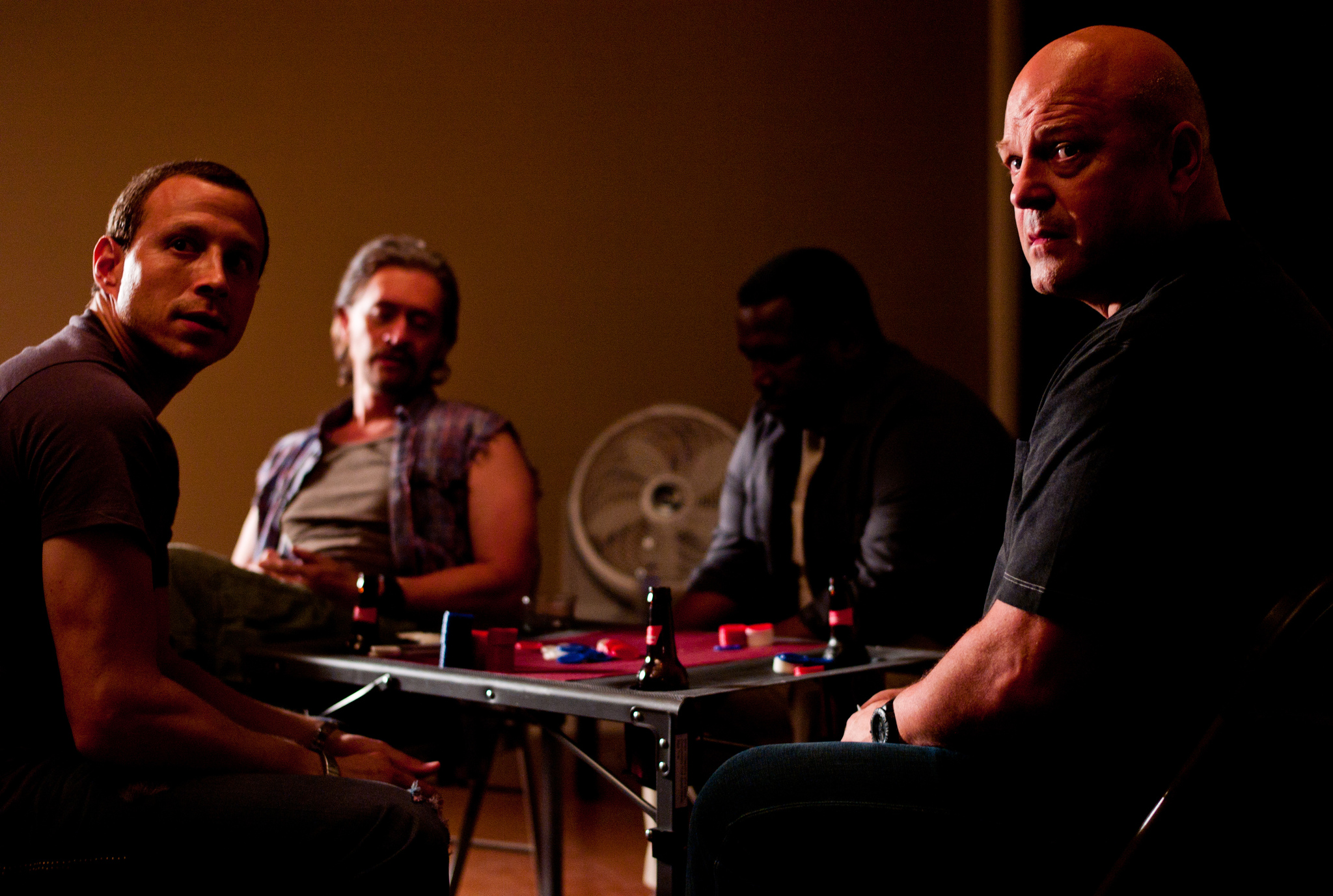 Still of Clifton Collins Jr., Michael Chiklis, Wendell Pierce and Micah Hauptman in Parkeris (2013)