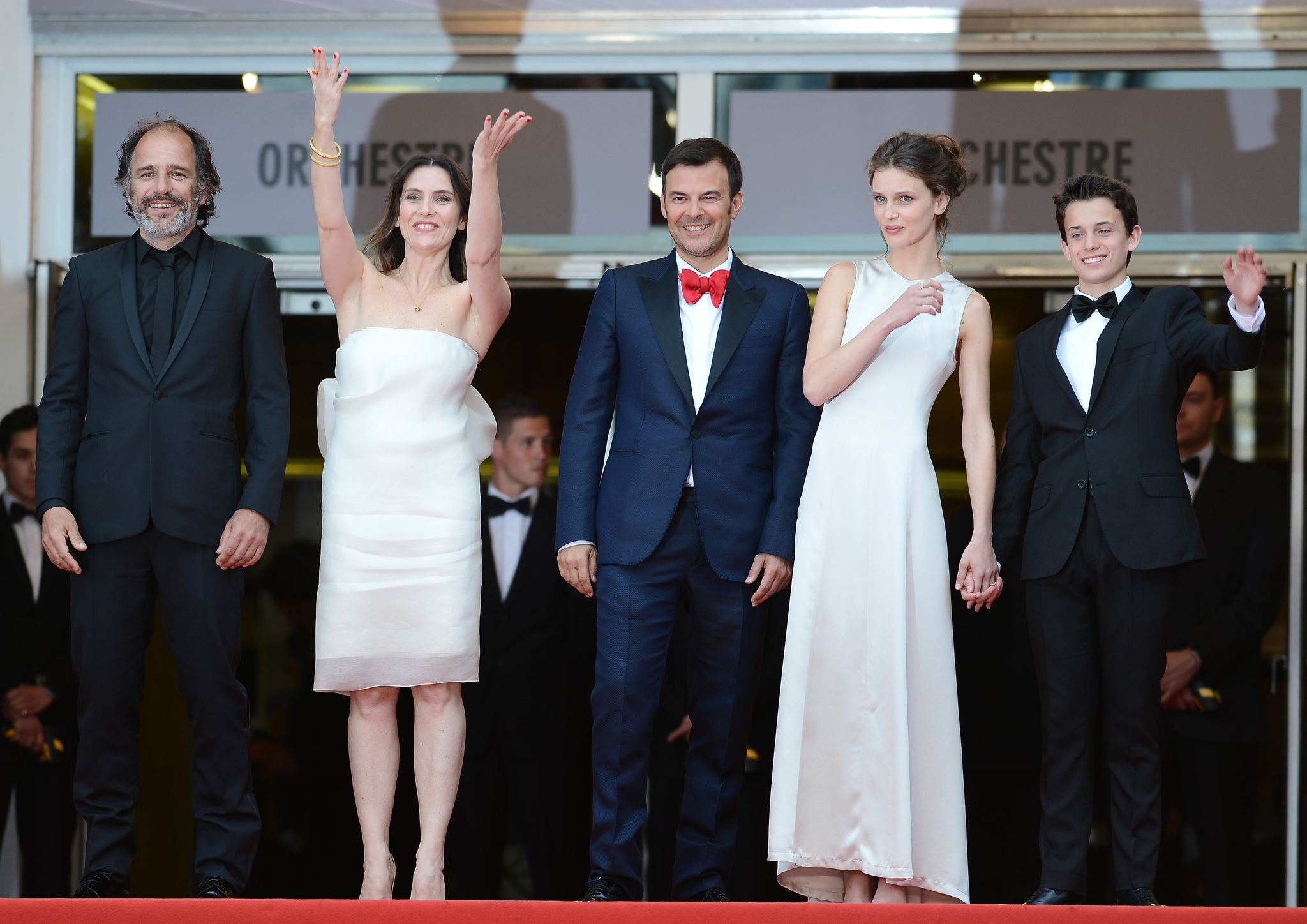 François Ozon, Géraldine Pailhas, Frédéric Pierrot, Fantin Ravat and Marine Vacth at event of Jauna ir grazi (2013)