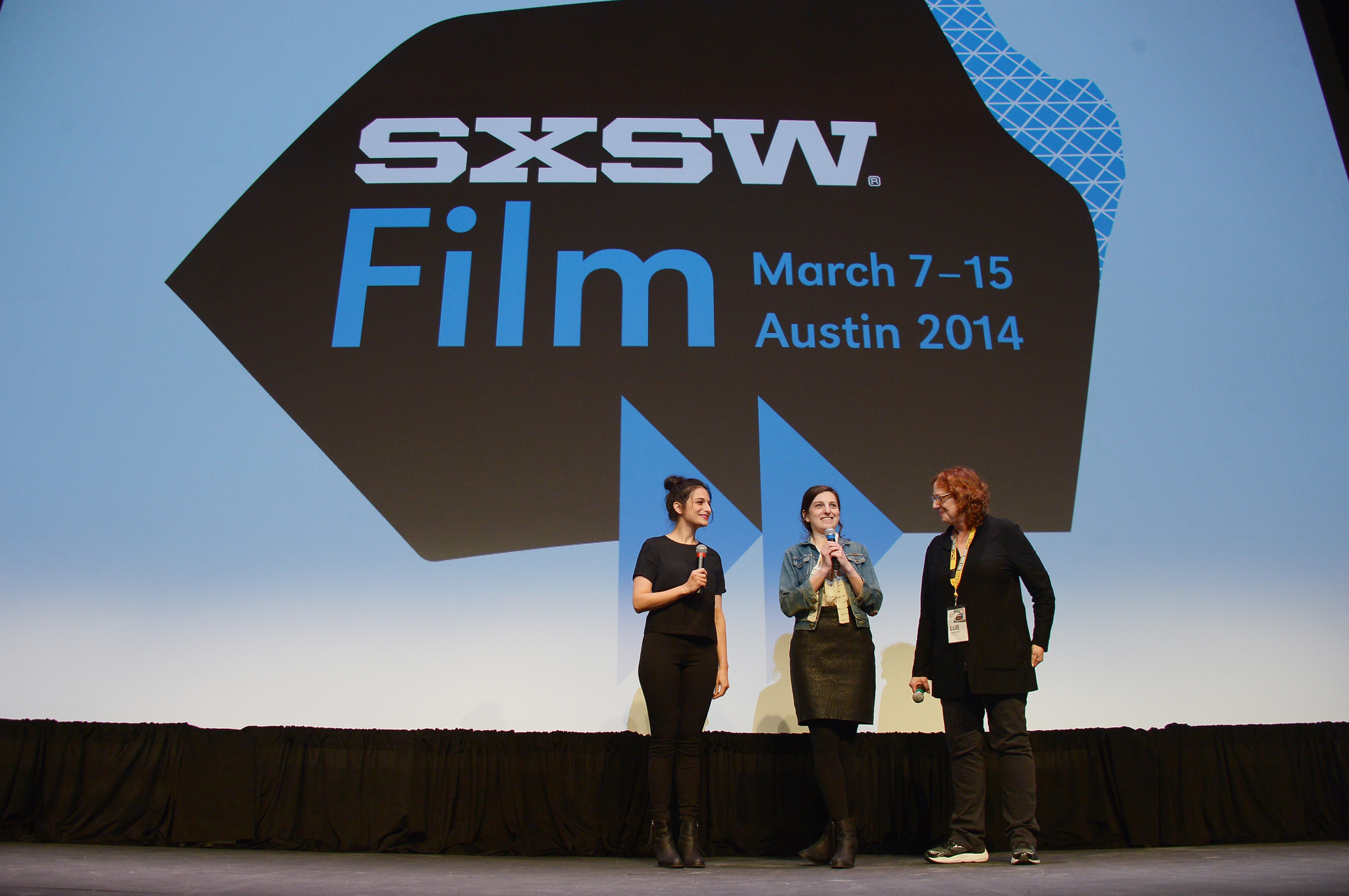 Janet Pierson, Jenny Slate and Gillian Robespierre at event of Obvious Child (2014)