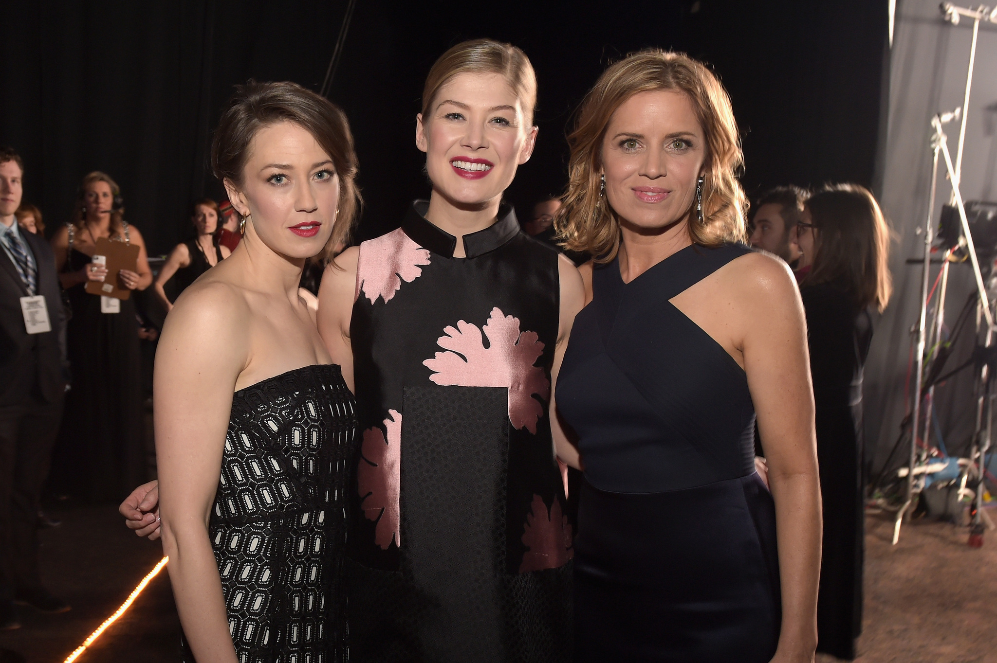 Kim Dickens, Rosamund Pike and Carrie Coon