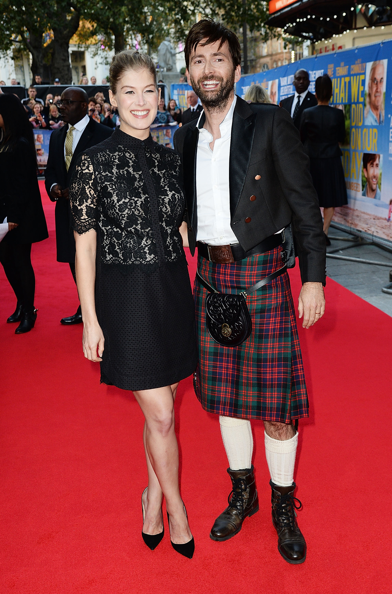 Rosamund Pike and David Tennant at event of What We Did on Our Holiday (2014)