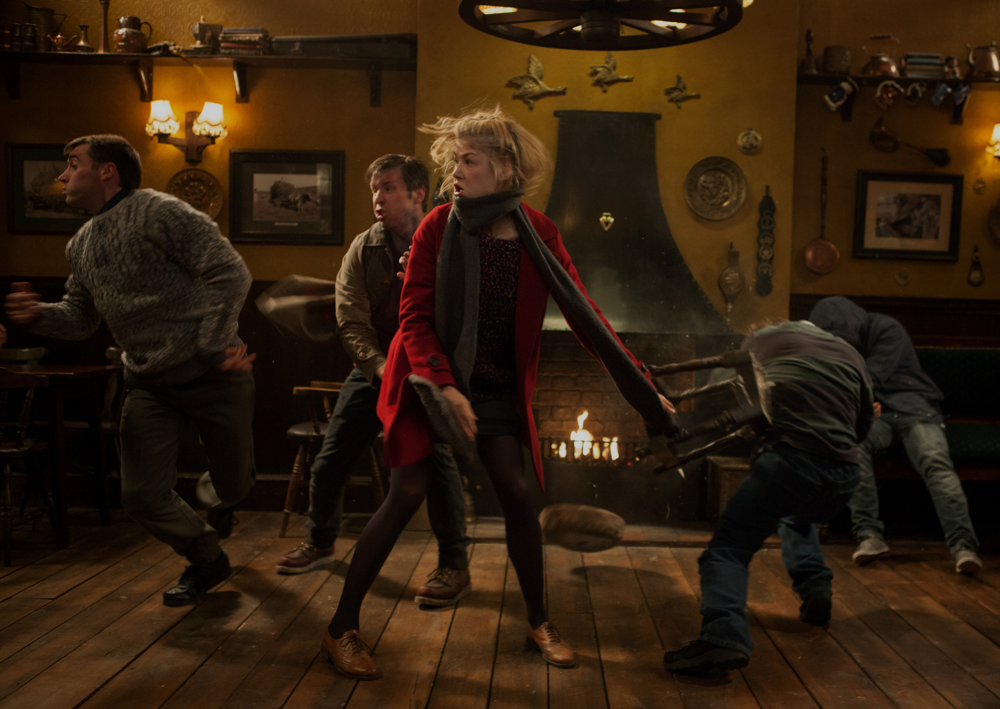 Still of Paddy Considine and Rosamund Pike in The World's End (2013)