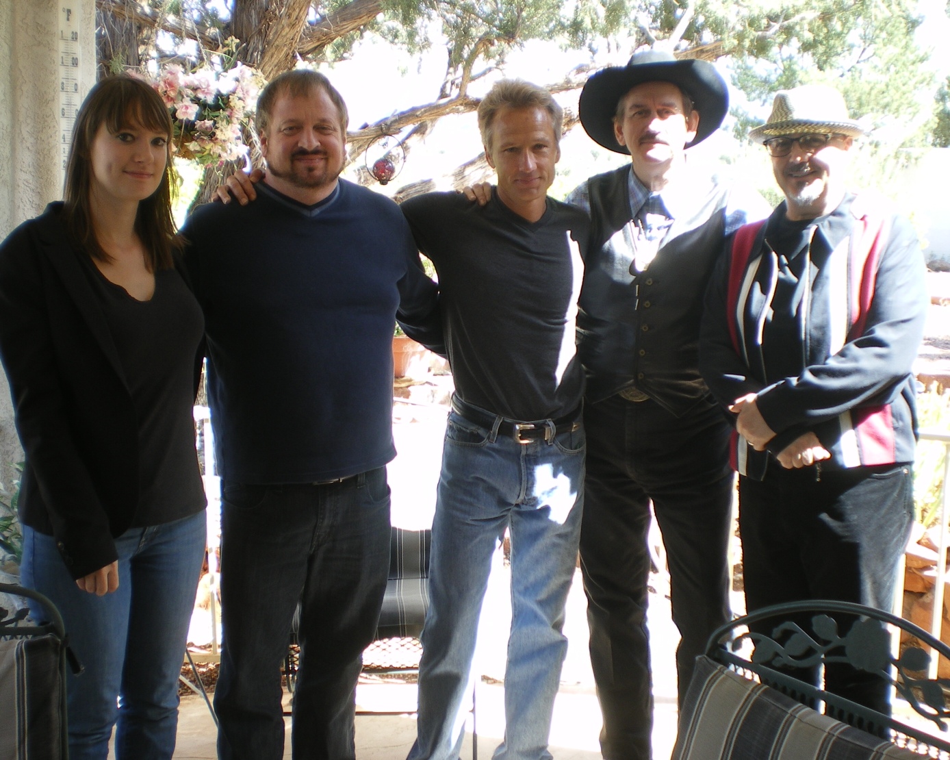 Uncovering Aliens, a RawTV production Discovery Network 2014 with cast; L to R Maureen Elsberry, Mike Bara, George Pilgrim, Derrel Sims and Steven Jones