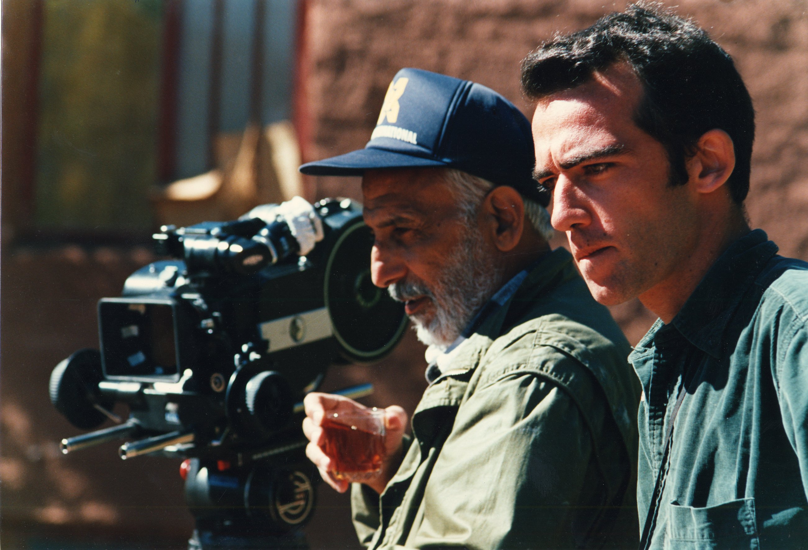 Nemat Haghighi and Rafi Pitts, on the set of 
