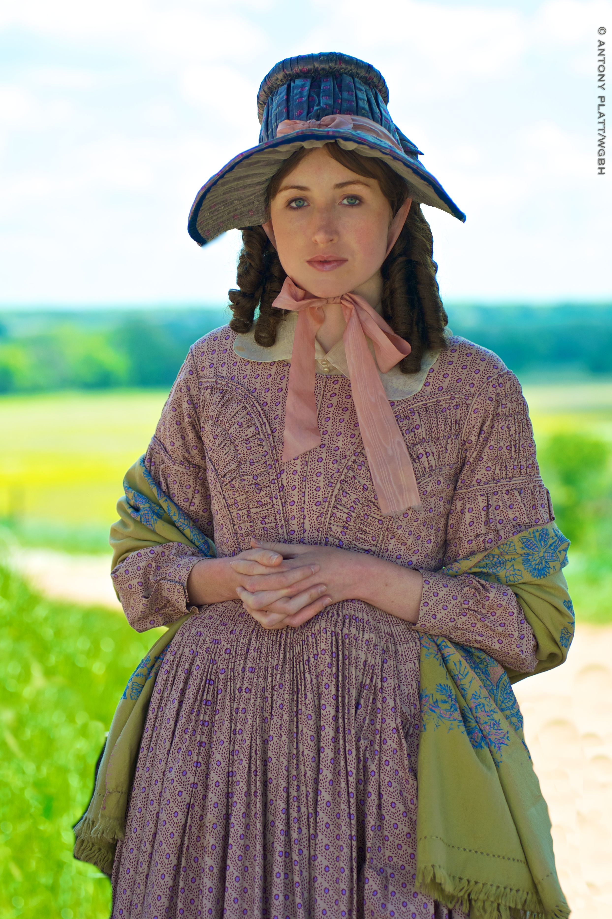 Kate Lyn Sheil as Harriet Beecher Stowe in The Abolitionists.