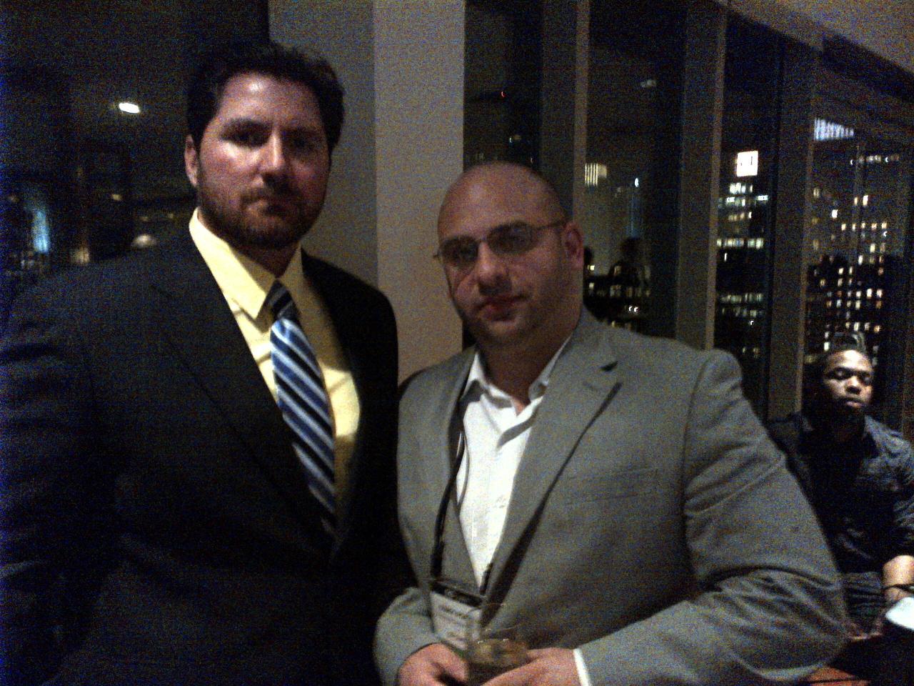 Cory Poccia and Matt Hynes at the NYC Entrepreneurs' Organization Gala