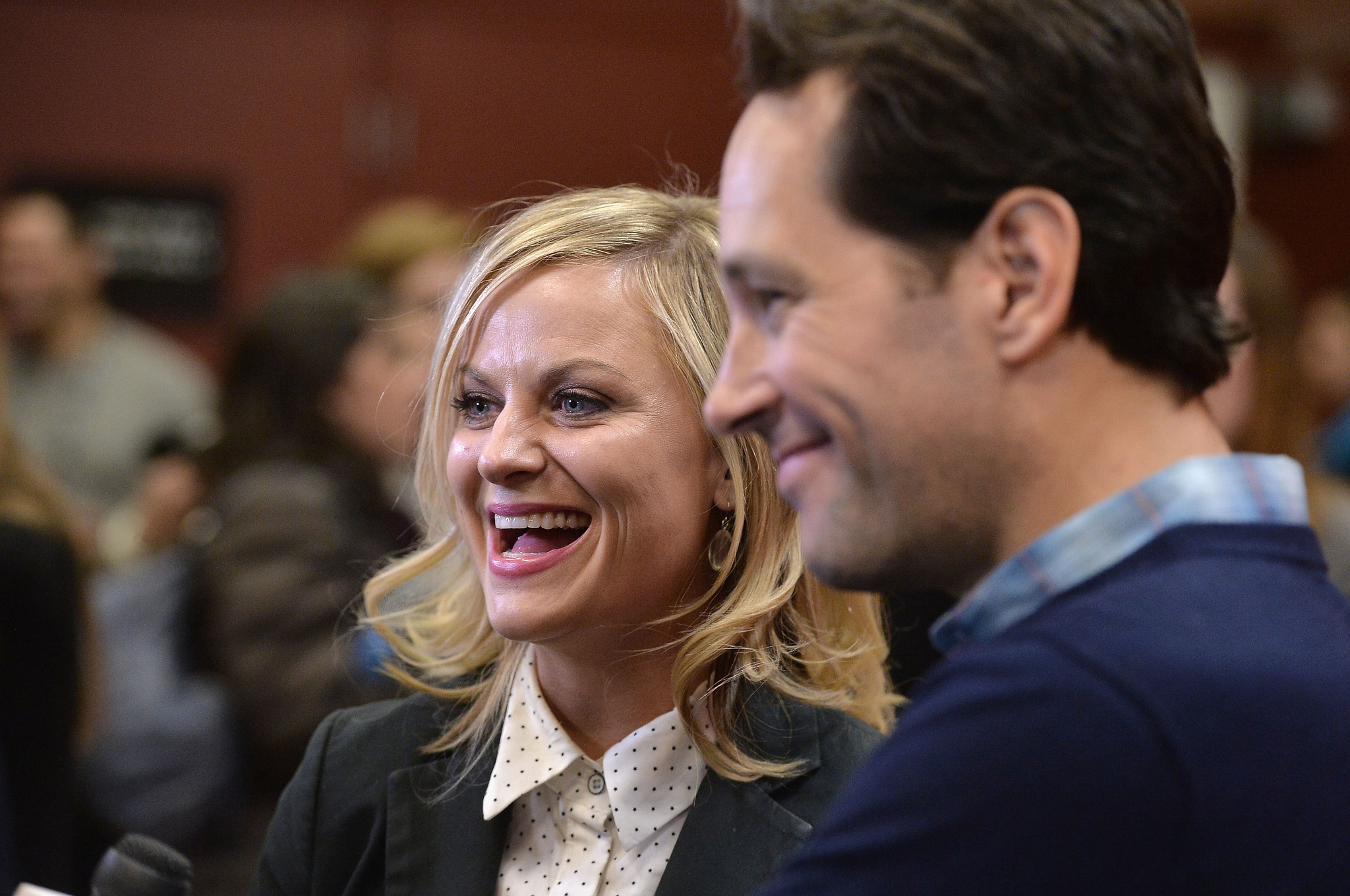 Amy Poehler and Paul Rudd at event of They Came Together (2014)