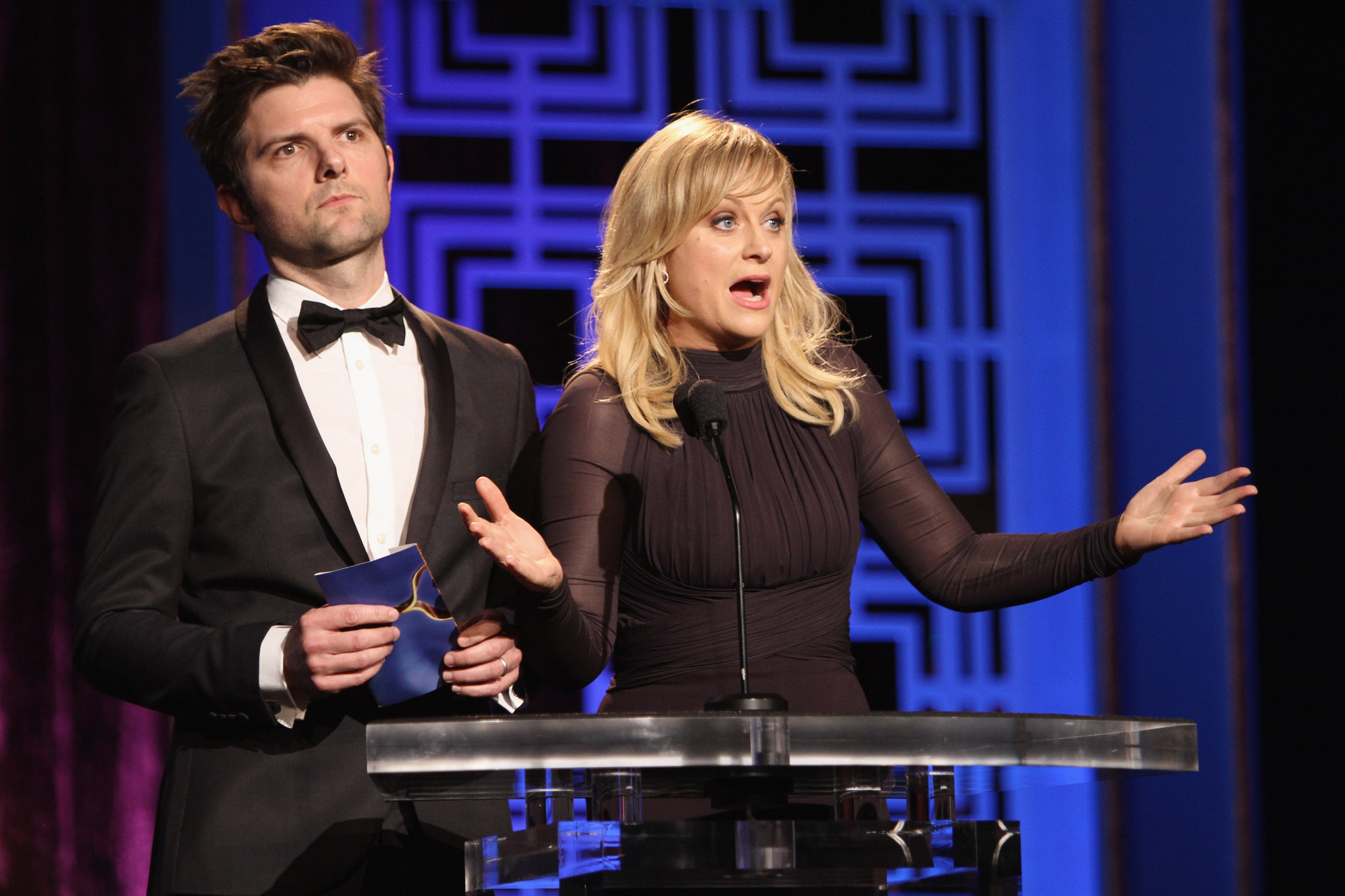 Adam Scott and Amy Poehler