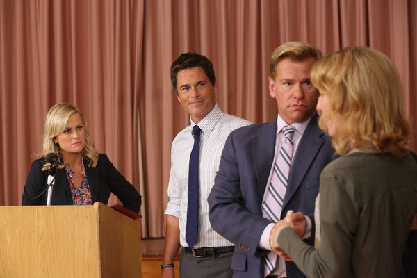 Still of Amy Poehler and Todd Sherry in Parks and Recreation: Sex Education (2012)