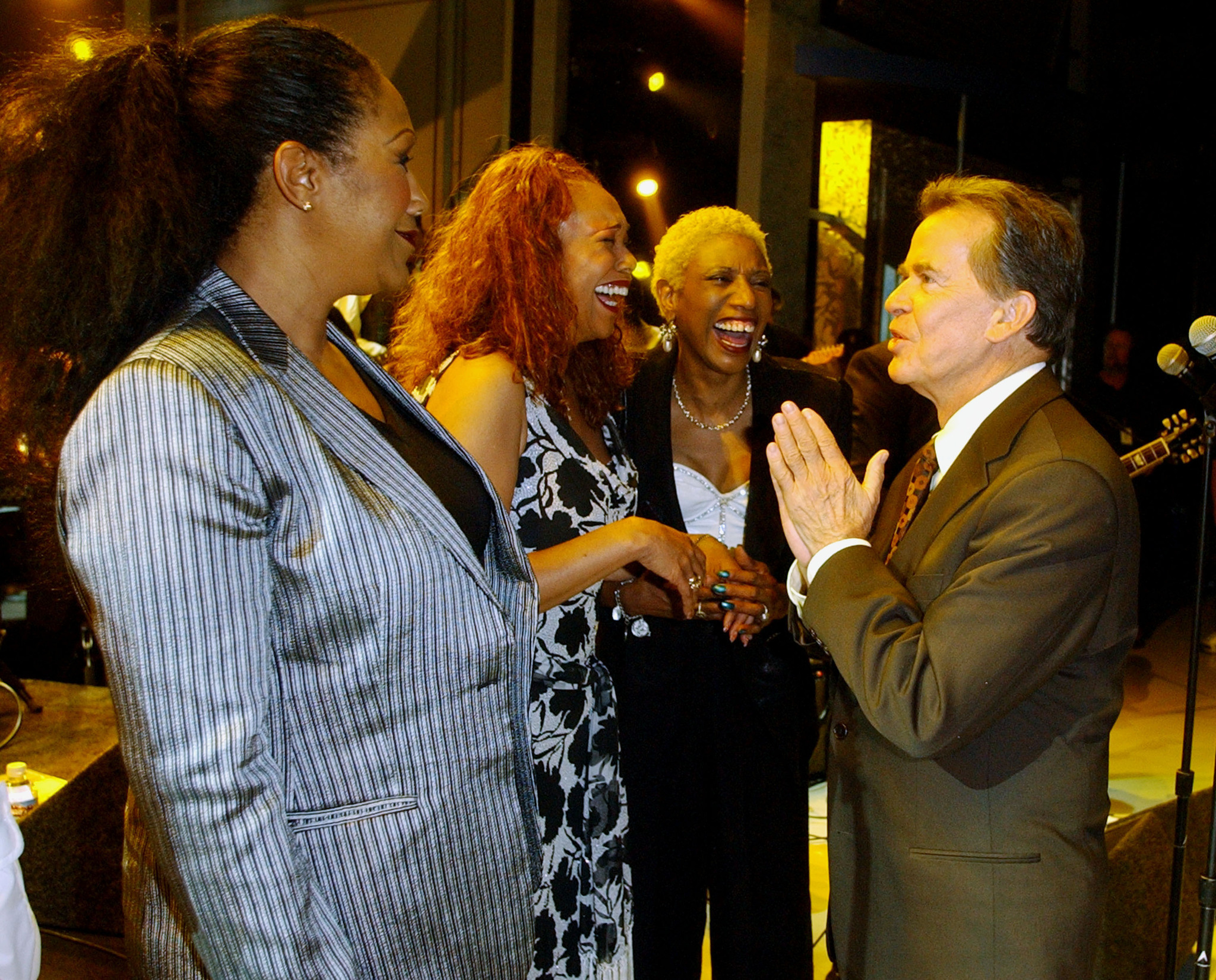 Dick Clark, Anita Pointer, June Pointer, Ruth Pointer and The Pointer Sisters