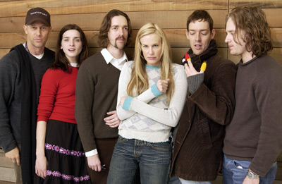 Daryl Hannah, Ben Foster, Jon Gries, Michele Hicks, Mark Polish and Michael Polish at event of Northfork (2003)