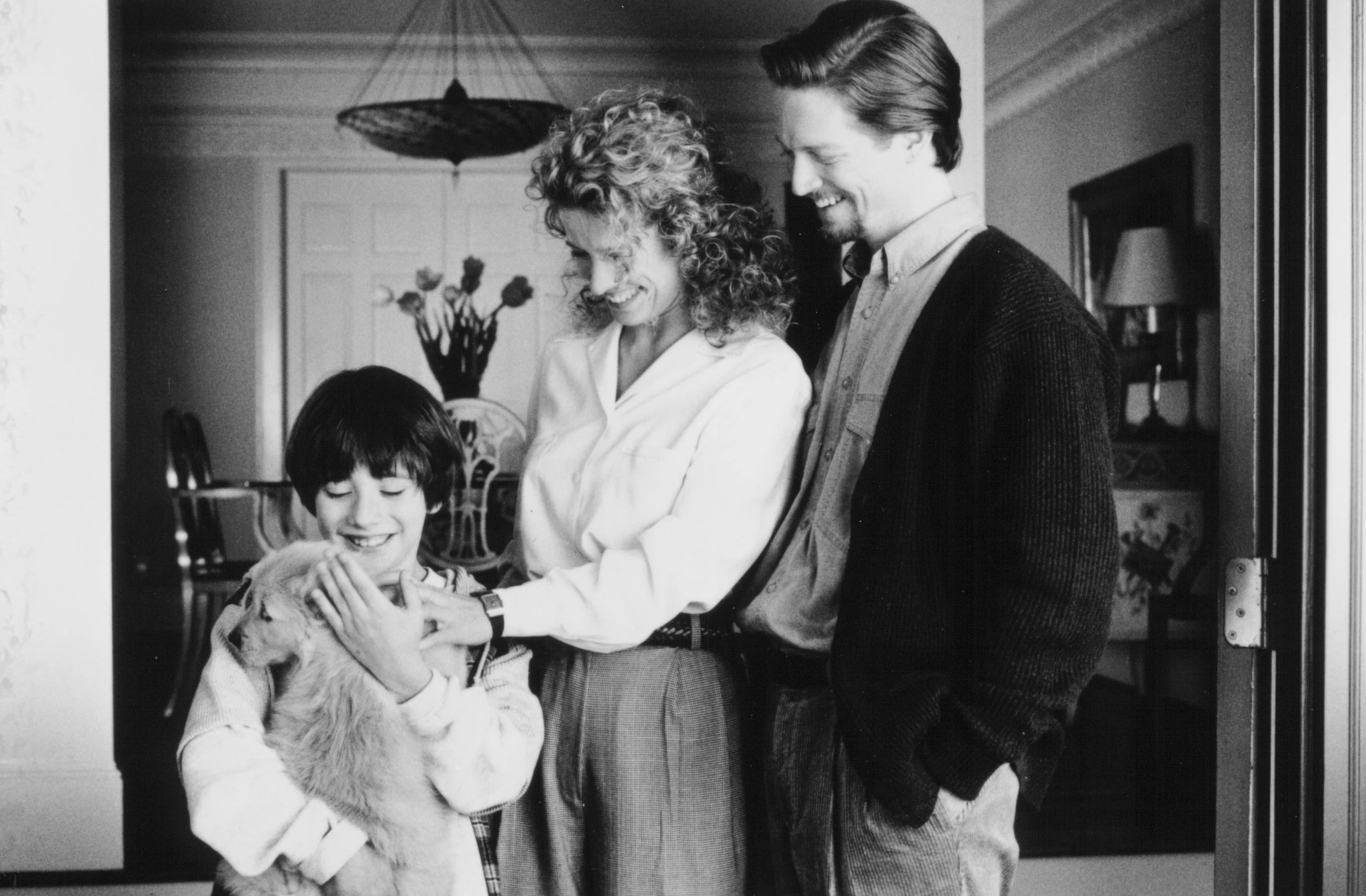 Still of Eric Stoltz, Nancy Travis and Max Pomeranc in Fluke (1995)