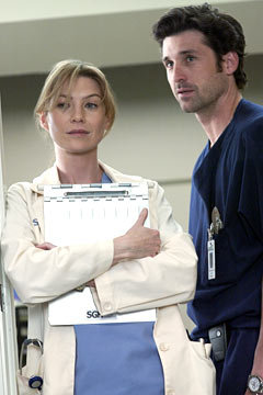 Patrick Dempsey and Ellen Pompeo in Grei anatomija (2005)