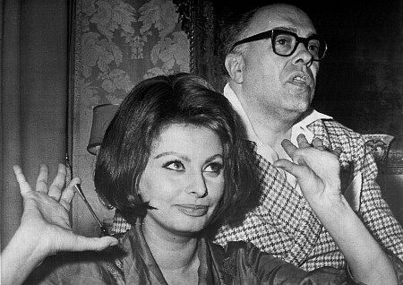 Sophia Loren and husband Carlo Ponti, c. 1969.