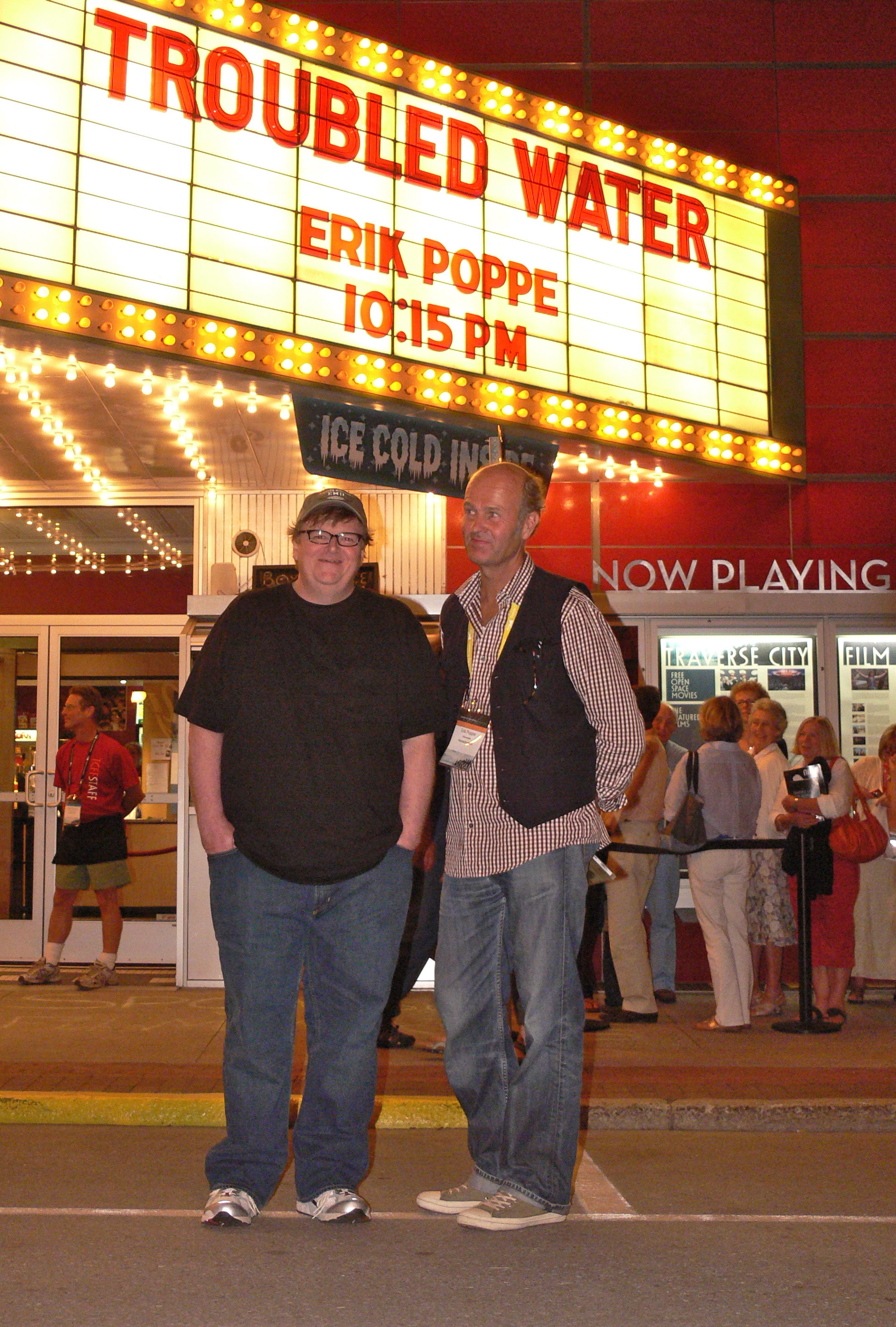 Opening night, Traverse. Michael Moore, Erik Poppe.