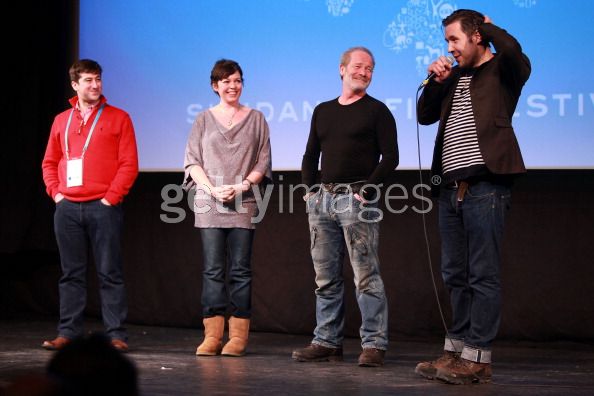 Paul Popplewell, Olivia Colman, Peter Mullan & Paddy Considine. Tyrannosaur Premiere at Sundance Film Festival 2011
