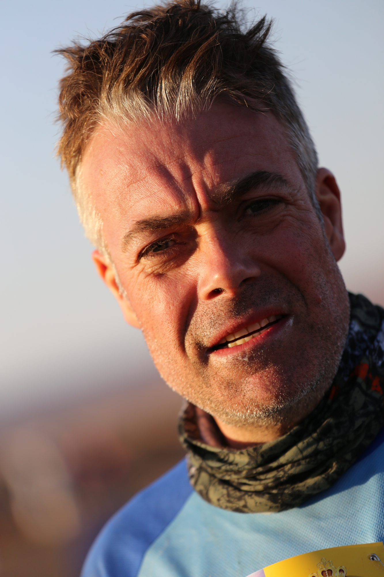 Robert Portal during the Marathon des Sables 2014.