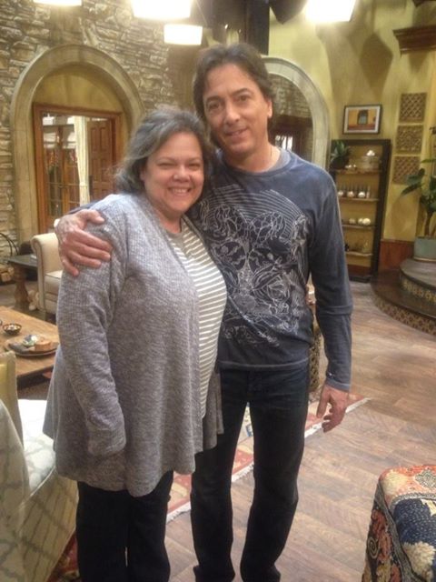 With Scott Baio on the set of Nick at Nite's 