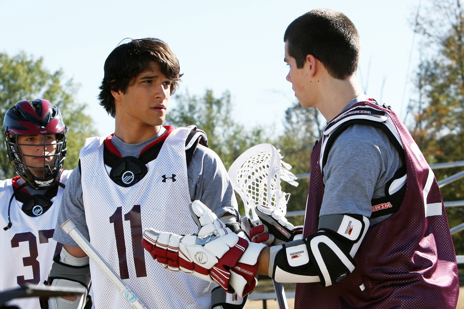 Still of Tyler Posey and Colton Haynes in Teen Wolf (2011)