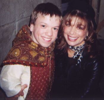 Paula Abdul and Mikey on Black Knight set