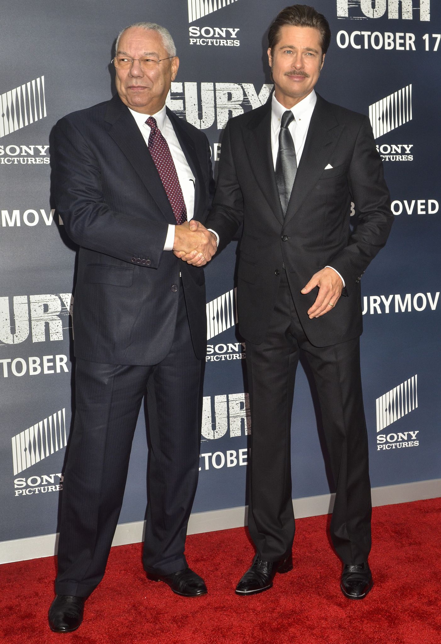 Brad Pitt and Colin Powell at event of Inirsis (2014)