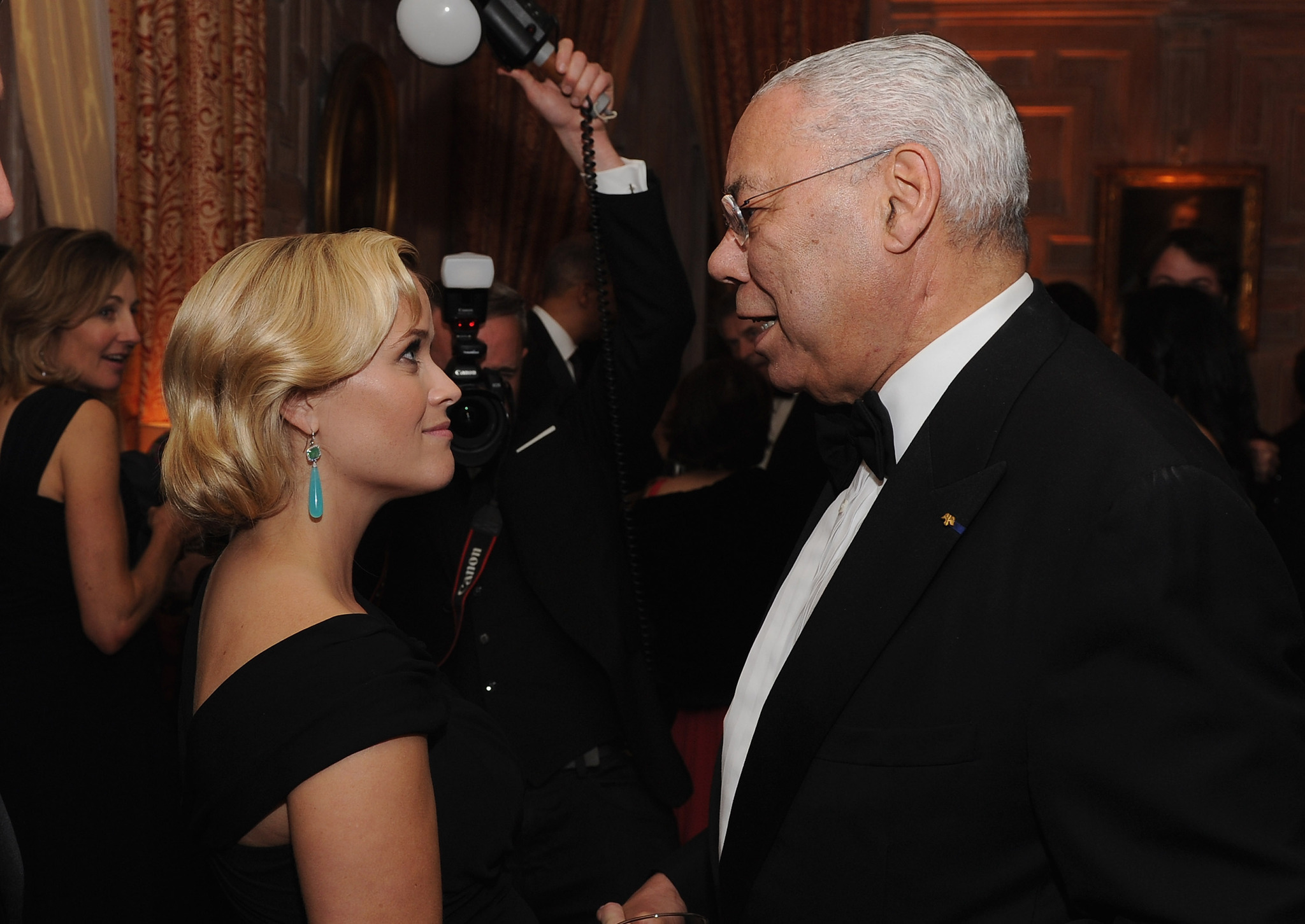 Reese Witherspoon and Colin Powell