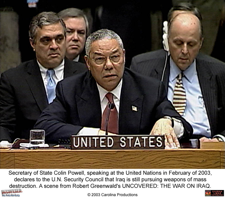 Still of Colin Powell in Uncovered: The Whole Truth About the Iraq War (2004)