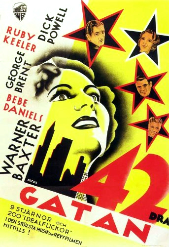 Warner Baxter, George Brent, Bebe Daniels and Dick Powell in 42nd Street (1933)