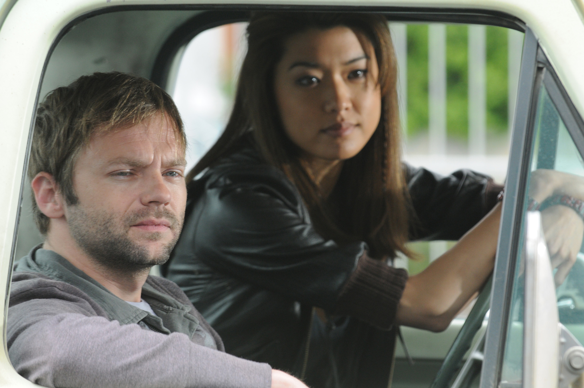 Still of Grace Park and Esteban Powell in The Cleaner (2008)