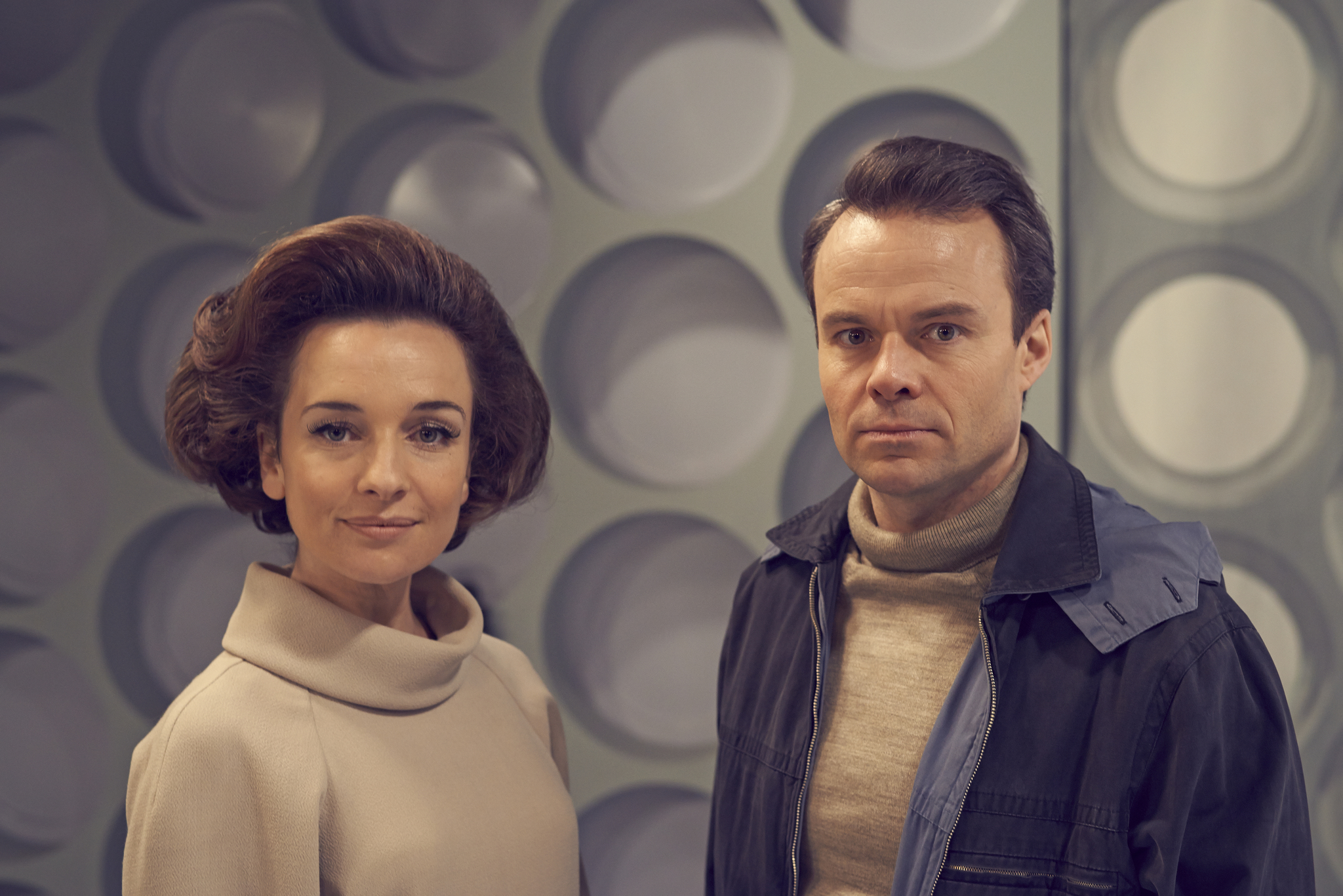 Still of Jamie Glover and Jemma Powell in An Adventure in Space and Time (2013)