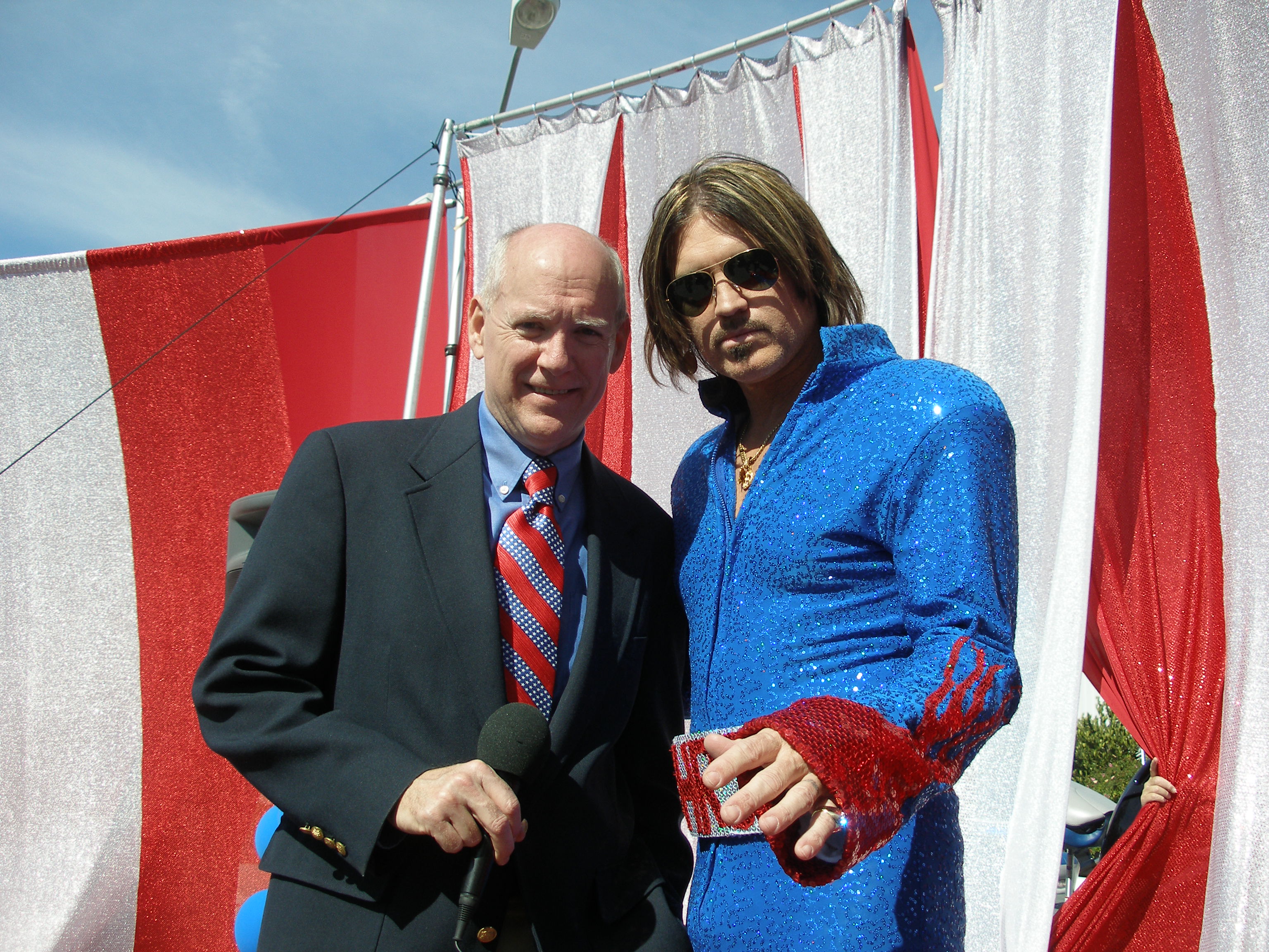 Tim Powell with Billy Ray Cyrus from Baitshop