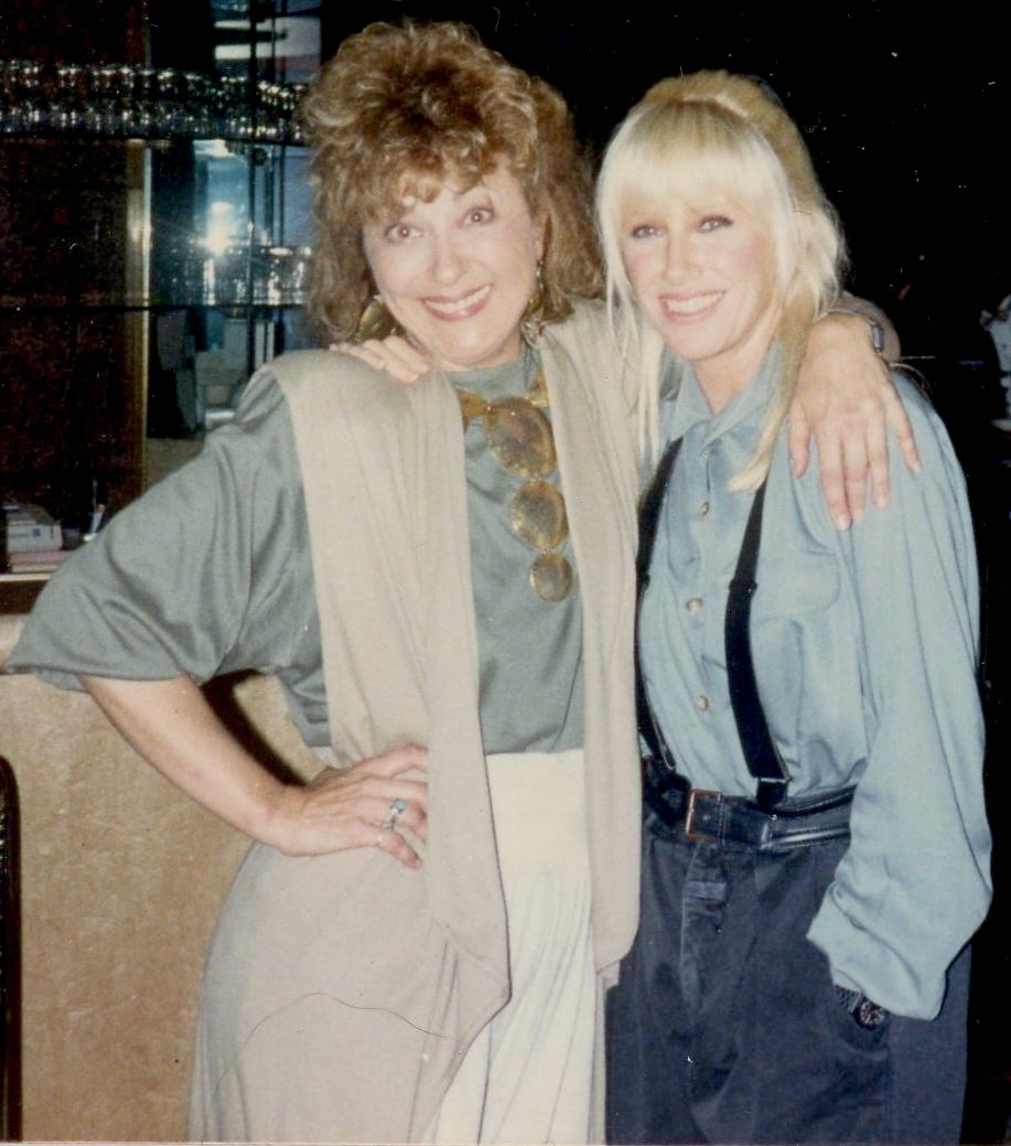 Udana with Suzanne Somers, 1988.