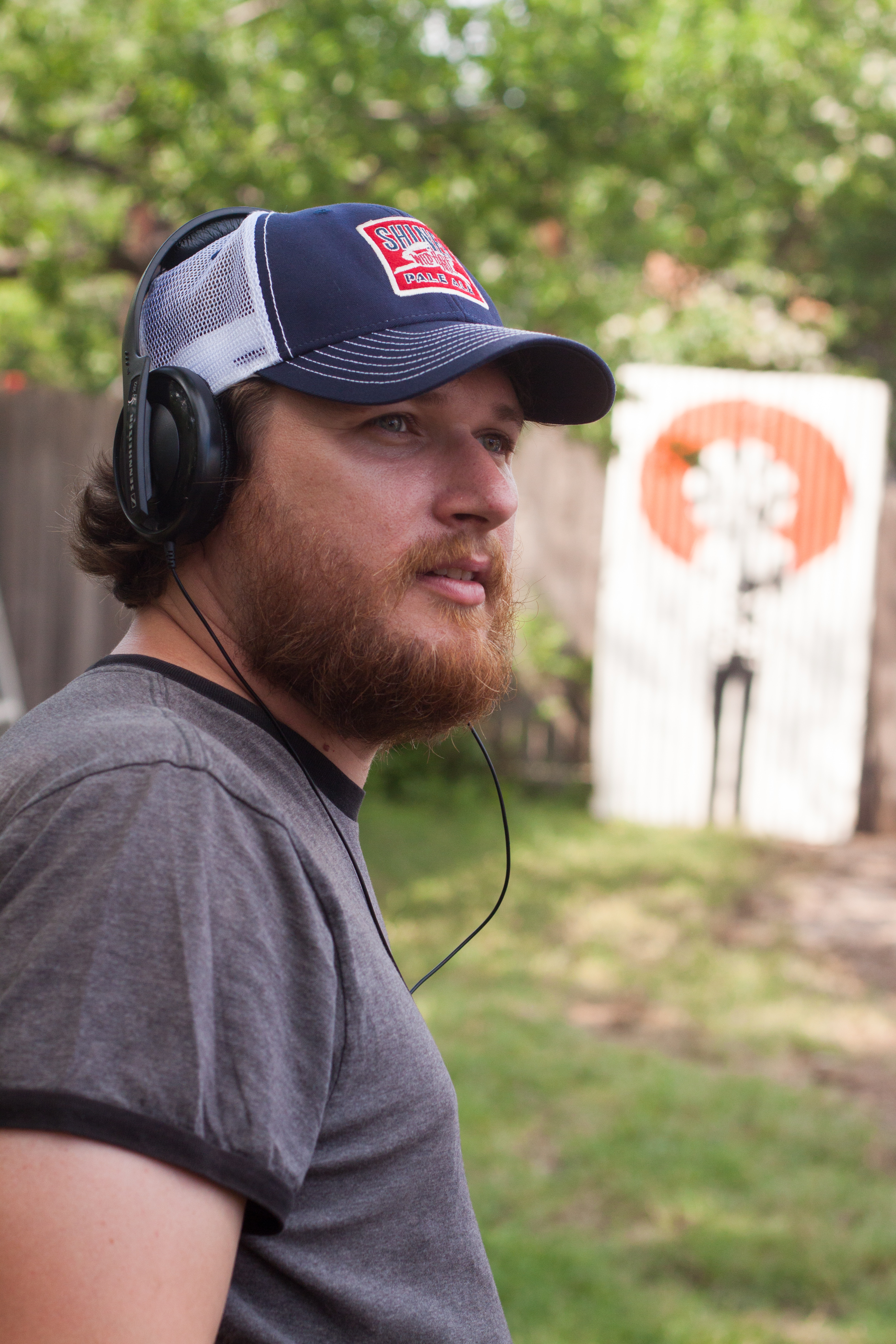Director Bryan Poyser on the set of LOVE & AIR SEX (2013).