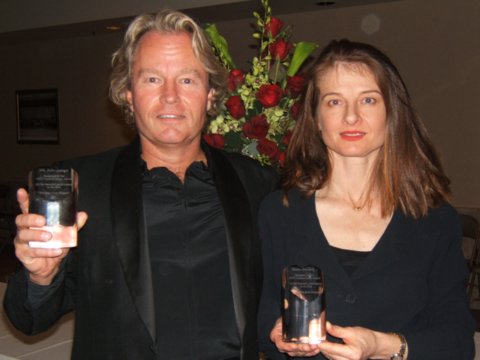 Recipients of the Croatian Heart Awards: Beata Pozniak, Michael York and John Savage) for their heartfelt performance in the film Freedom From Despair.