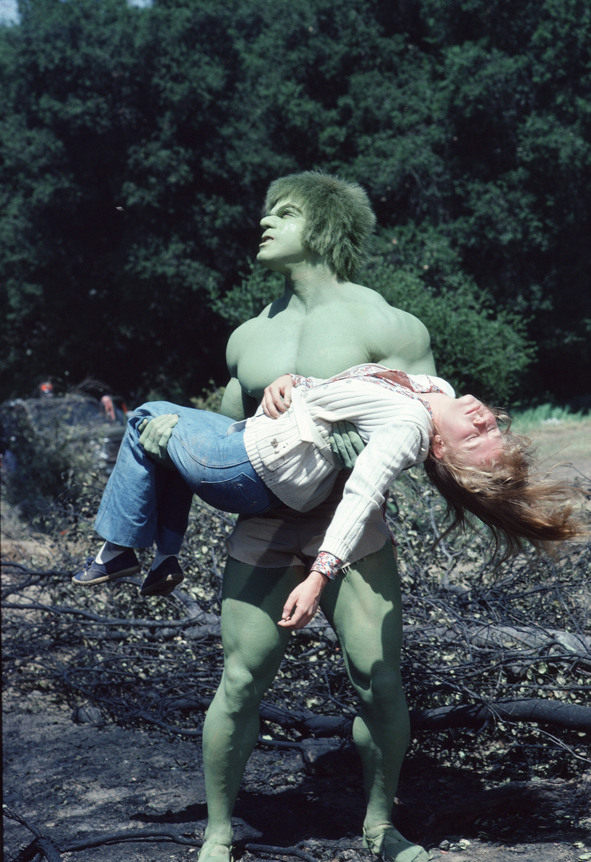 Still of Lou Ferrigno and Laurie Prange in The Incredible Hulk (1978)
