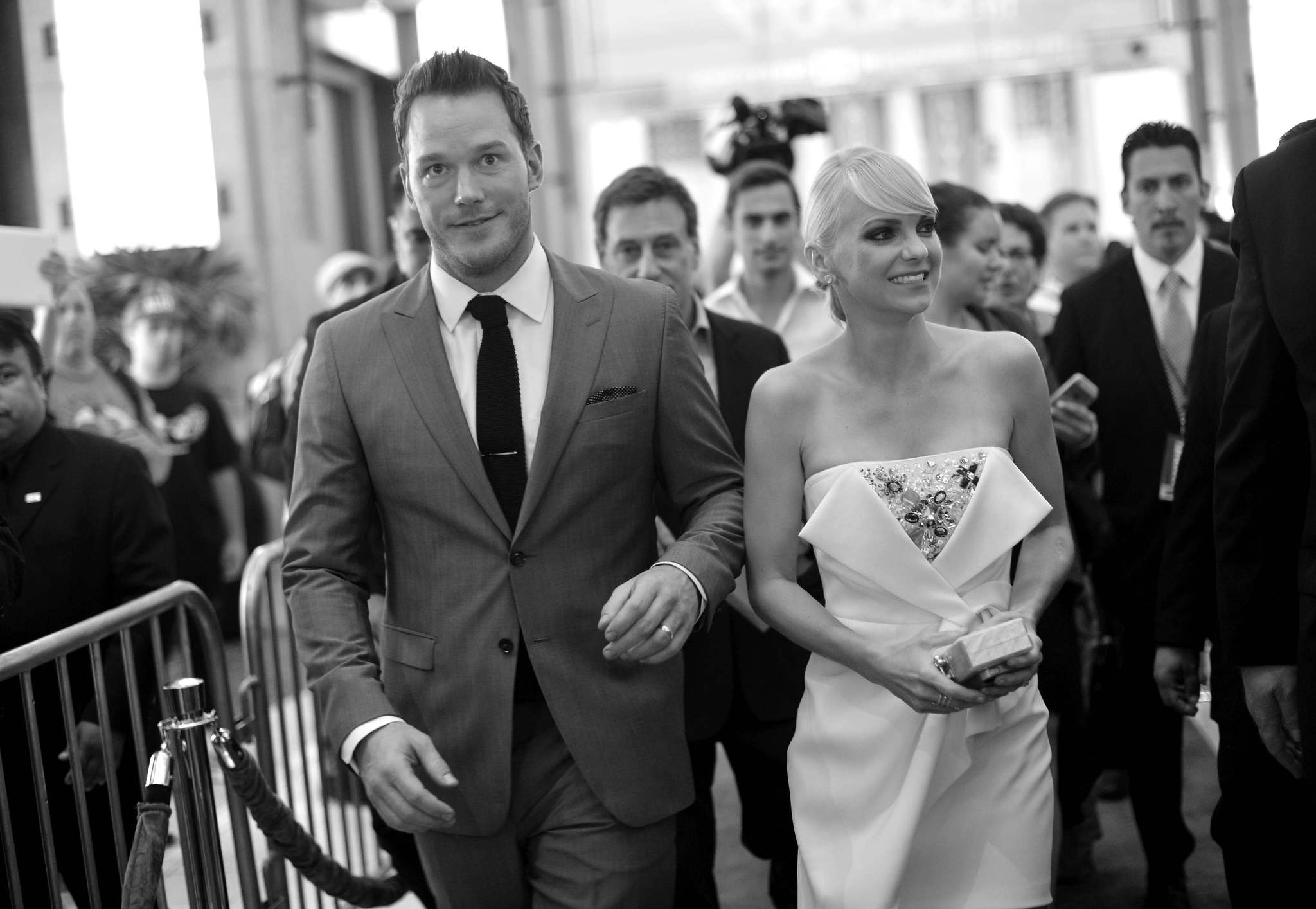 Anna Faris and Chris Pratt at event of Galaktikos sergetojai (2014)