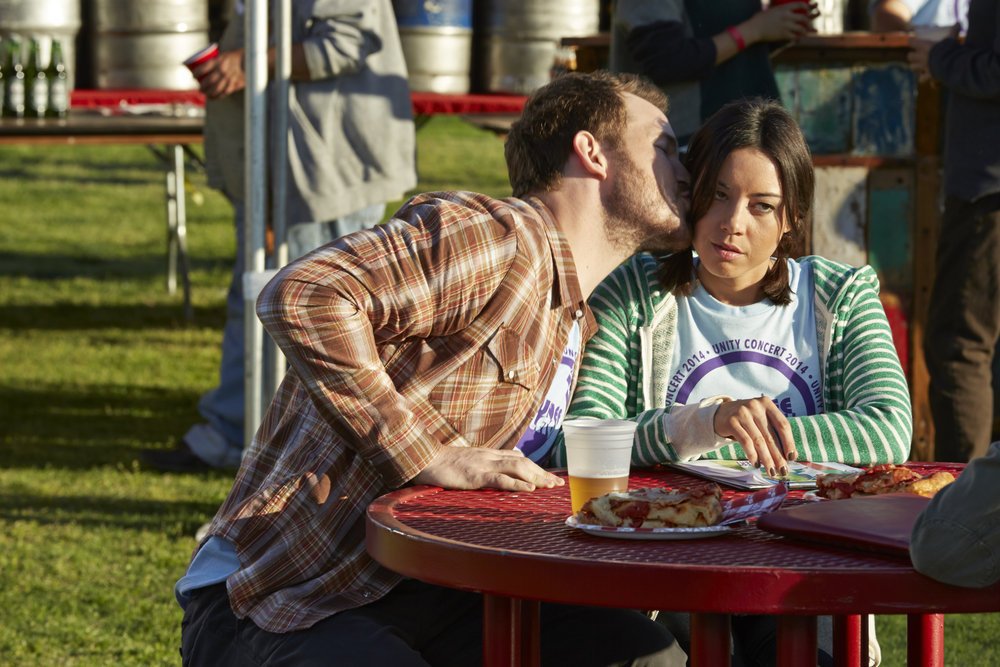 Still of Chris Pratt and Aubrey Plaza in Parks and Recreation (2009)