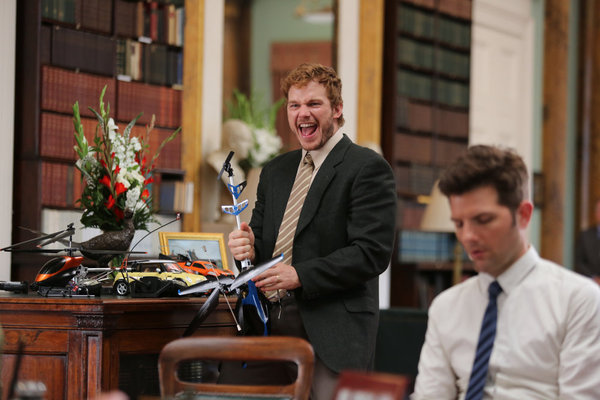 Still of Adam Scott and Chris Pratt in Parks and Recreation (2009)