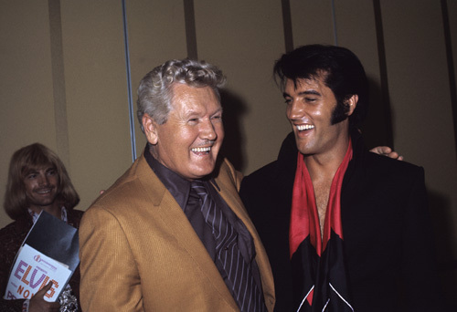 Elvis Presley with his father Vernon