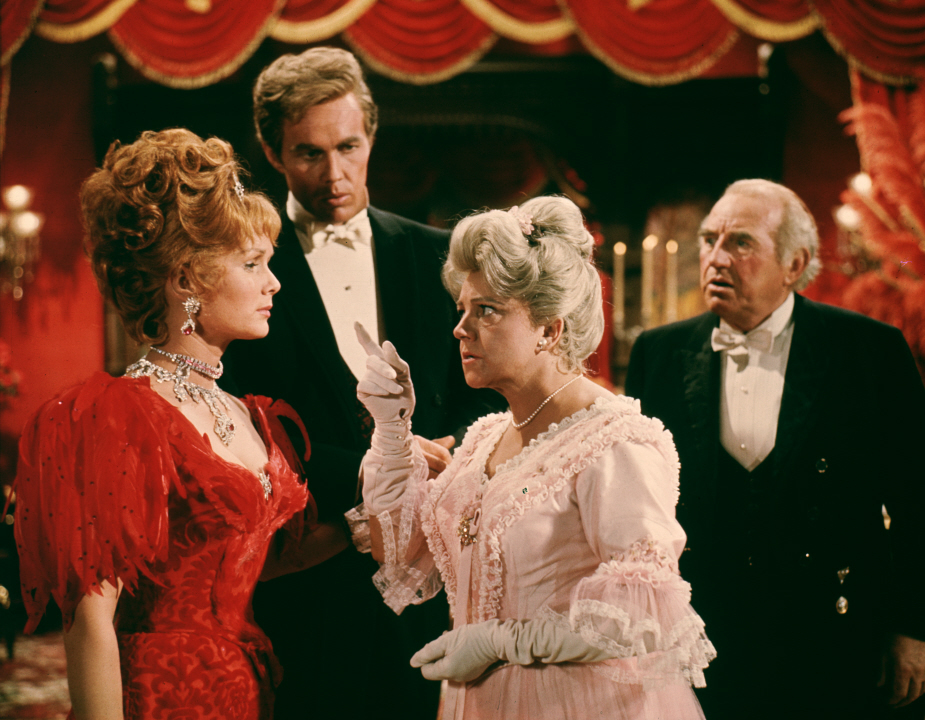 Still of Debbie Reynolds, Ed Begley and Harve Presnell in The Unsinkable Molly Brown (1964)