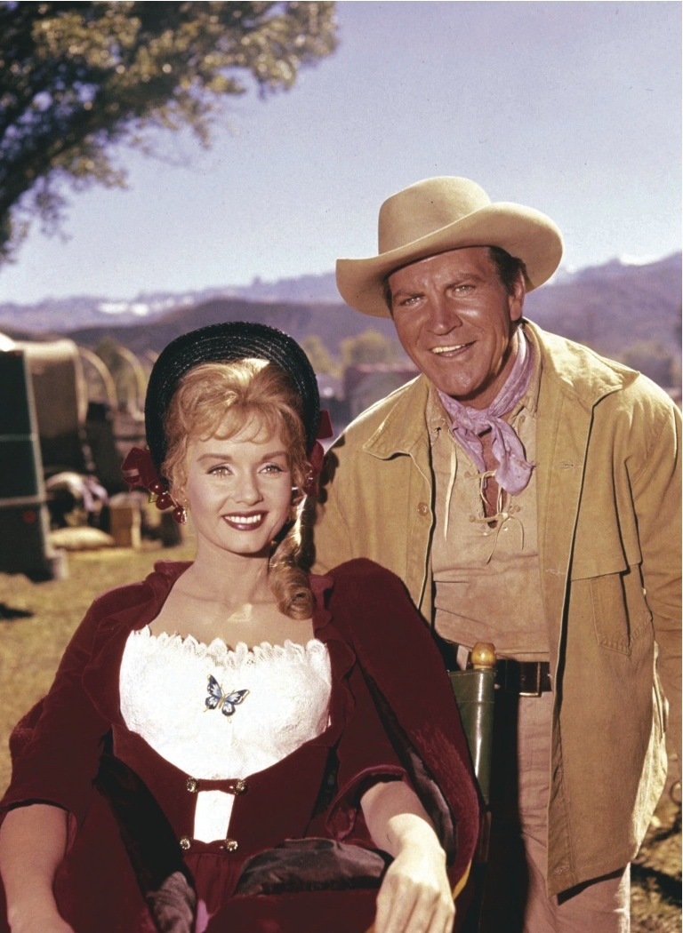 Still of Debbie Reynolds and Robert Preston in How the West Was Won (1962)