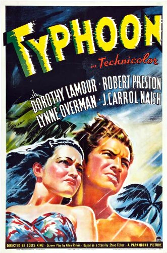 Dorothy Lamour and Robert Preston in Typhoon (1940)