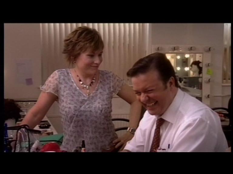 Still of Sarah Preston and Ricky Gervais in Extras II