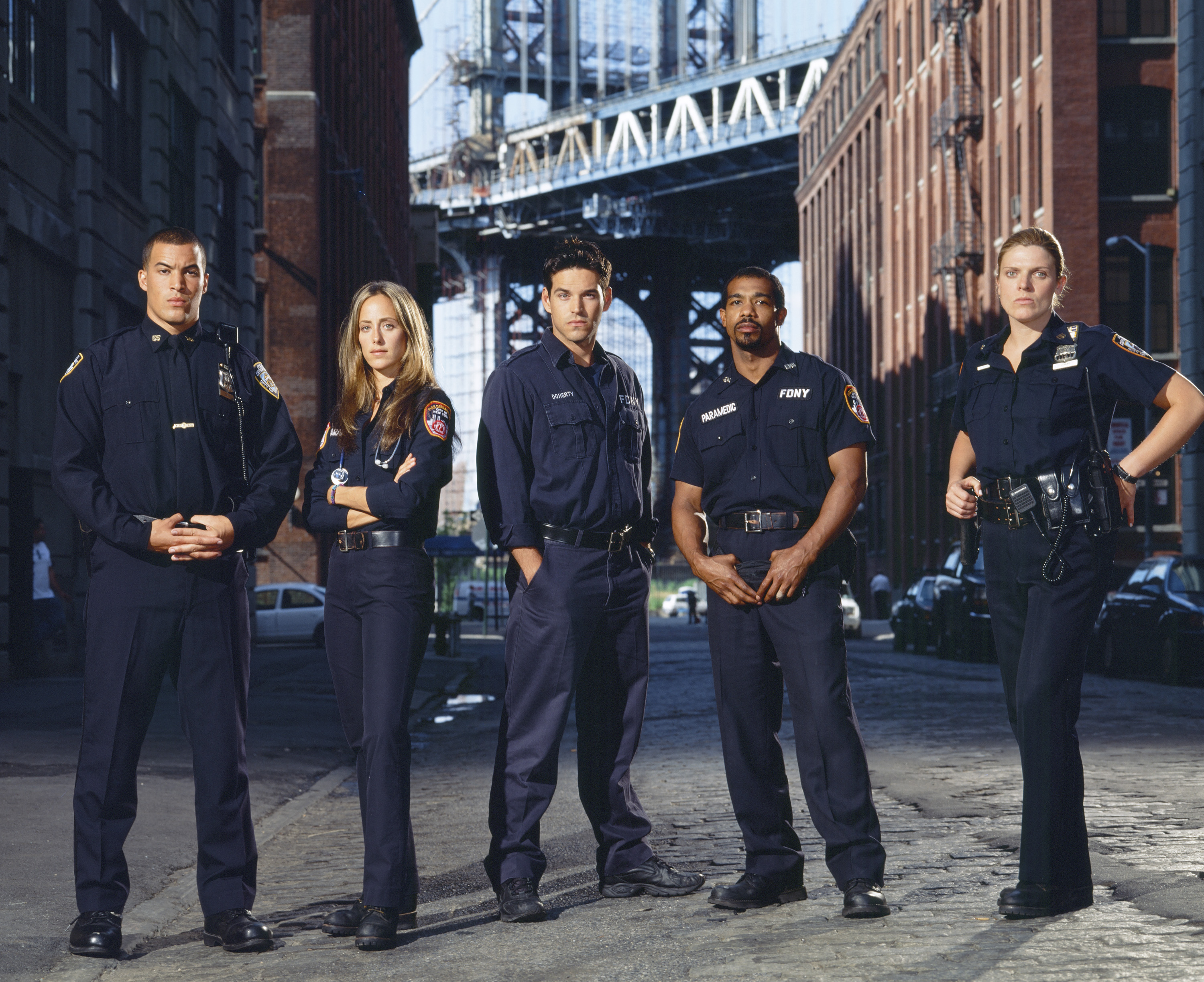 Still of Michael Beach, Eddie Cibrian, Kim Raver, Coby Bell and Molly Price in Third Watch (1999)